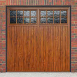 Cardale Bedford Up & Over Golden Oak/Rosewood Garage Door (Woodgrain)