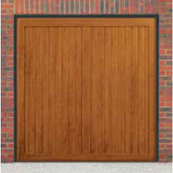 Cardale Berkeley Vertical Up & Over Golden Oak Garage Door (Woodgrain)